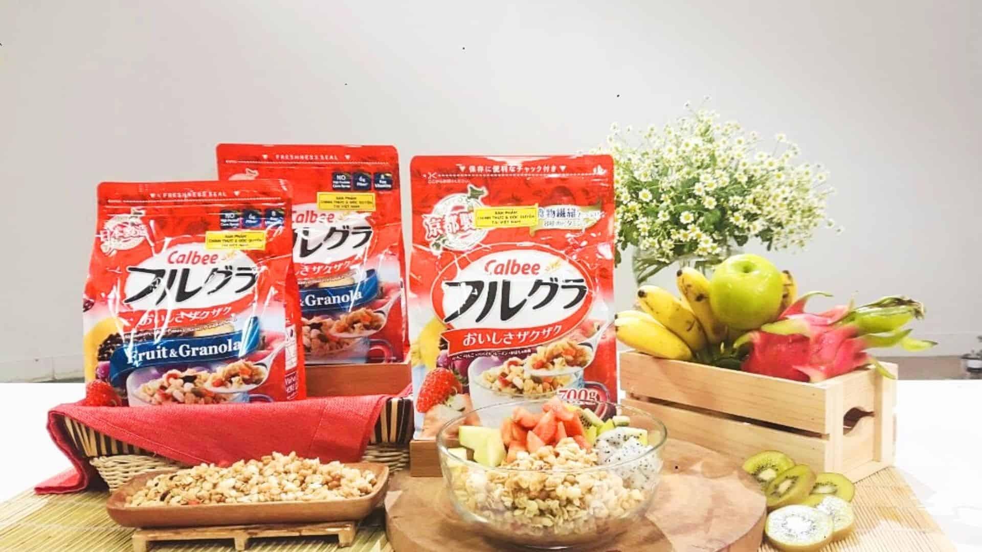 ngu-coc-granola-trai-cay-calbee Granola trái cây Calbee